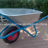 Wb6418 Glavanized Construction Wheelbarrow for Sale