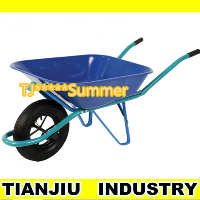 Powder Coating Construction Wheelbarrow Wb4017 with Pneumatic Wheel Image1