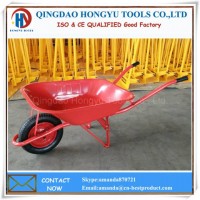 65L Capacity 5FT Metal Tray Wheelbarrow for Construction