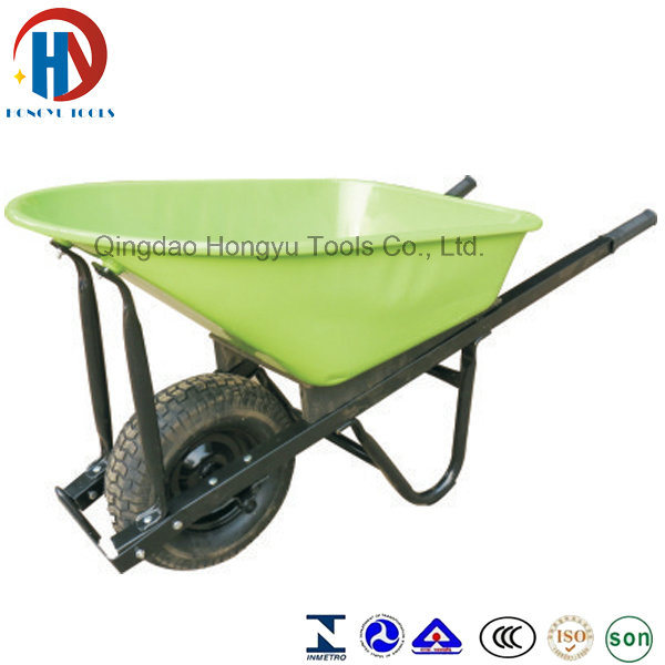 Construction Tools Wheelbarrow with Green Bucket (WB7804) Image1