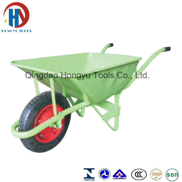Green Color Garden Vehicles / Construction Wheel Barrow Wb2201 Image1