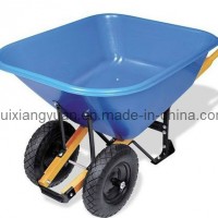 Wb1001p Heavy Duty Double Wheel Barrow Wheels Wheelbarrow