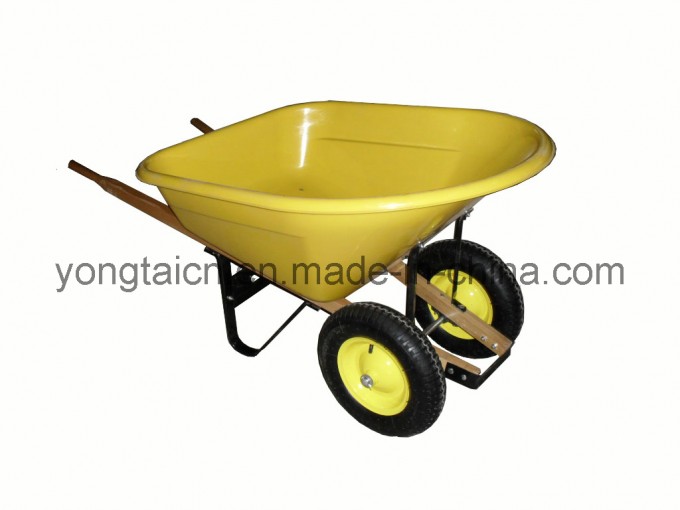 8cuft Poly Wheel Barrow (wooden handles) Image1
