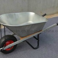 Wb5005 Heavy Duty Building Wheelbarrow with Steel Tray