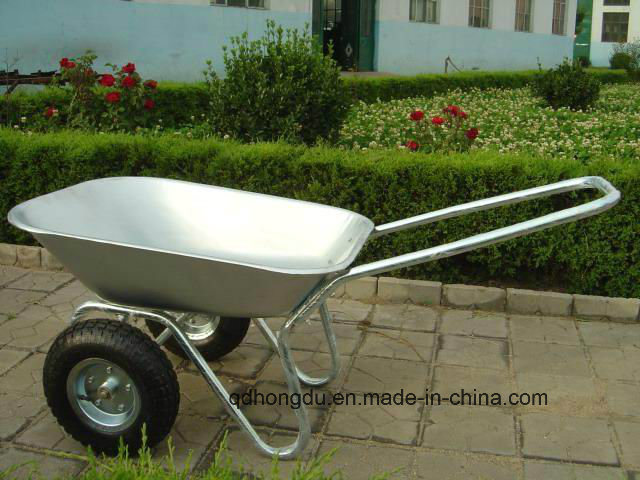 Heavy Duty Garden Wheelbarrow with 15 Inch Solid Wheel Image1