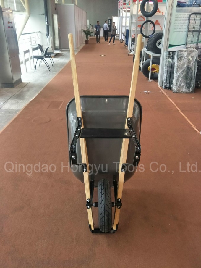 Wood Handle Heavy Duty Wheel Barrow Image1