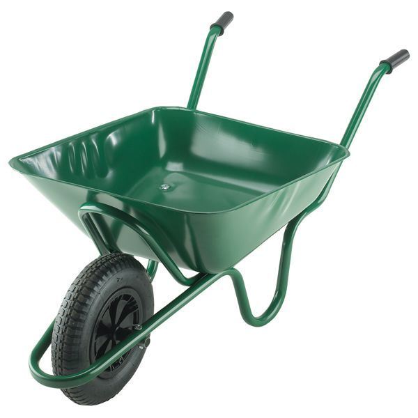 Heavy Duty Metal 85LTR Easiload Wheelbarrow Image1