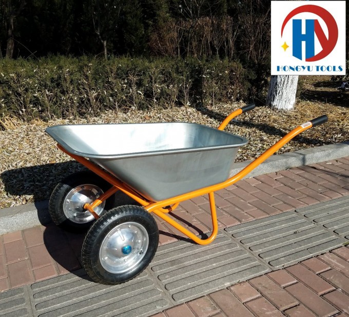 Heavy Duty Durable 2 Wheel Wheelbarrow for Europe Image1