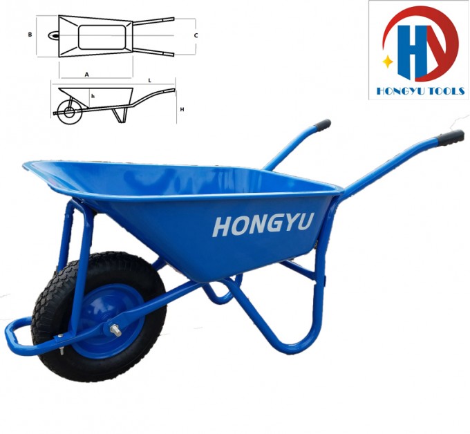 Heavy Duty Metal Pneumatic Wheelbarrow Image1