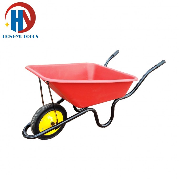 Fancy Heavy Duty Plastic Tray Solid Wheelbarrow Image1