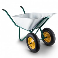 Heavy Duty Metal Dual Wheel Europe Wheelbarrow