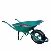 African Heavy Duty French Steel Pneumatic Wheelbarrow