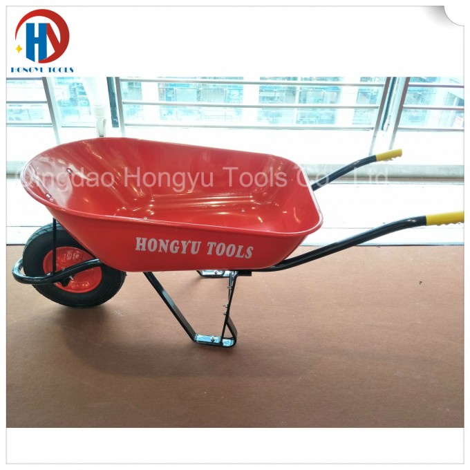 100L 7CF Heavy Duty 1.0mm Metal Tray Wheelbarrow Image1