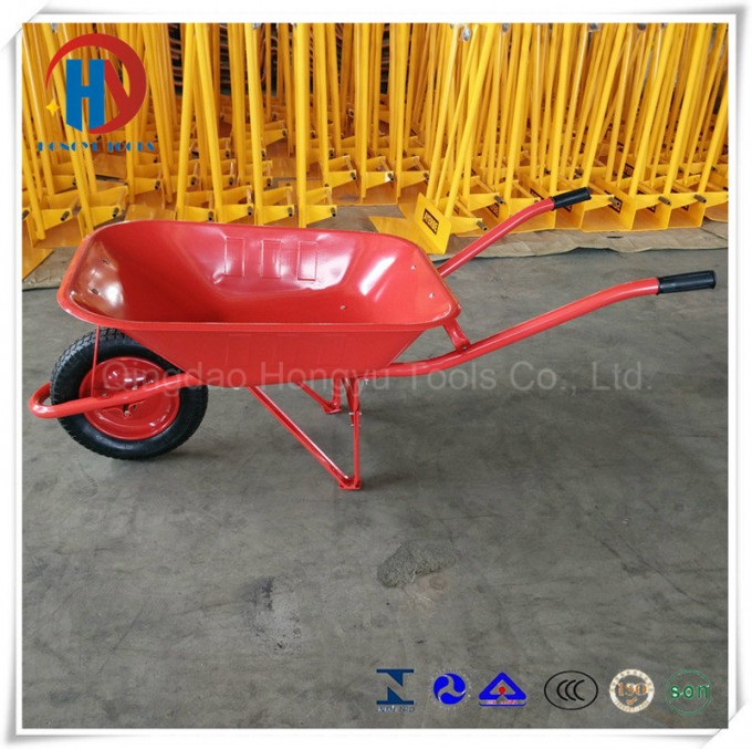Heavy Duty 65L/5FT Metal Tray Wheel Barrow Hot Sale Image1