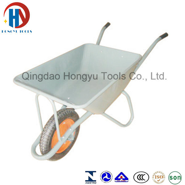 Heavy Duty Garden Wheel Barrow Wb22b with Galvanized Tray Image1
