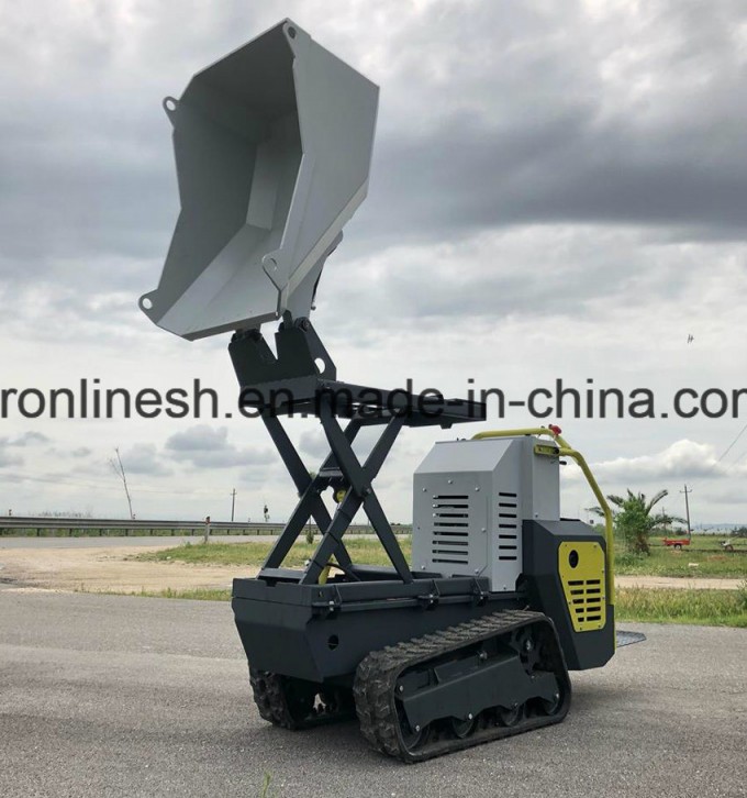 850kgs, 13HP Diesel Engine Crawler Type High Tip Track Wheelbarrow/Mini Transporter/Track Dumper/Gar Image1