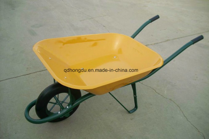 Colorful Plastic Garden Wheelbarrow with Separate Type Galvanized Frame Wb6400 Image1