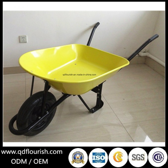 Garden Tool Cart Trolley Wheelbarrow Wb7205 Rubber Wheel Barrow Image1