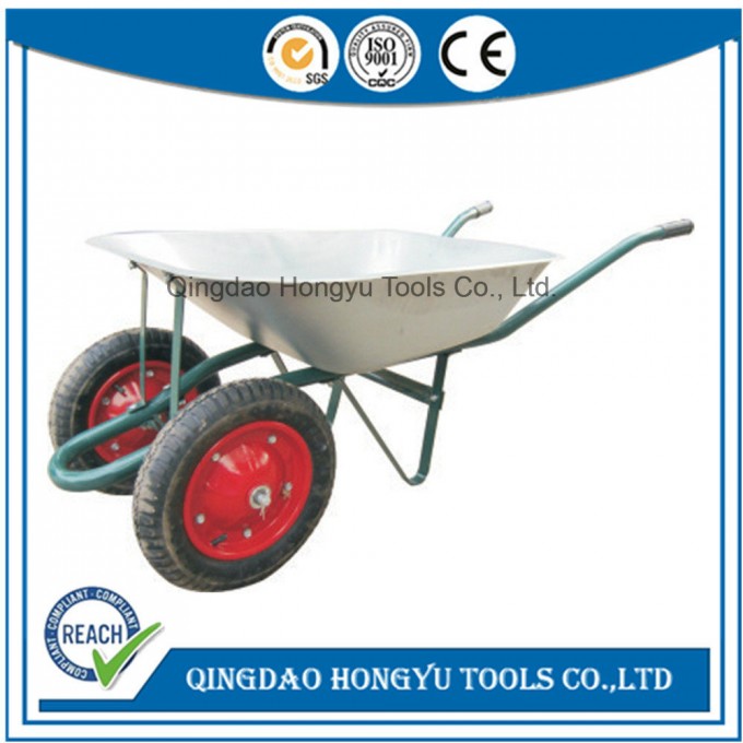 Cheap Wb6203A Wheel Barrow Garden with Two Wheels Image1