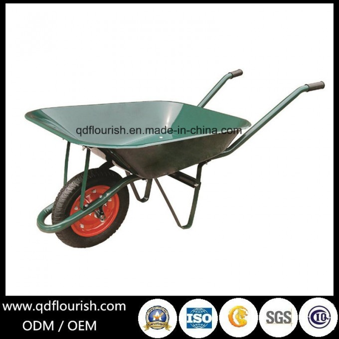 Garden Tool Cart Trolley Wheelbarrow Wb6500 Rubber Wheel Barrow Image1