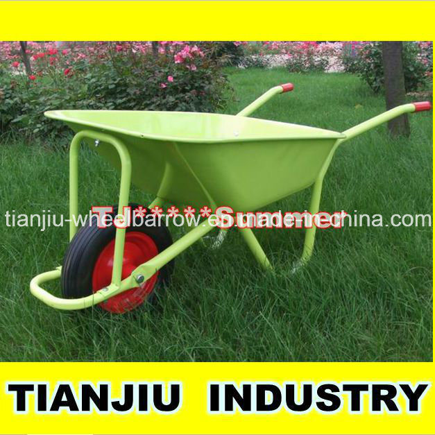 Wb5009 85L Powder Coating Steel Garden Wheelbarrow Image1