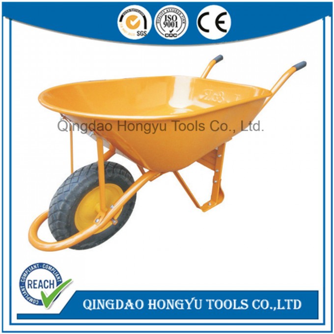 Garden Tools 5 Cuft Metal Wheel Barrow for Gardening (WB7603) Image1