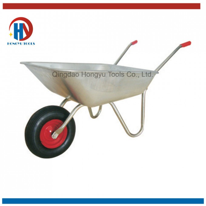 Hand Pull Single Wheel Trolley Garden Wheelbarrow (WB5204) Image1
