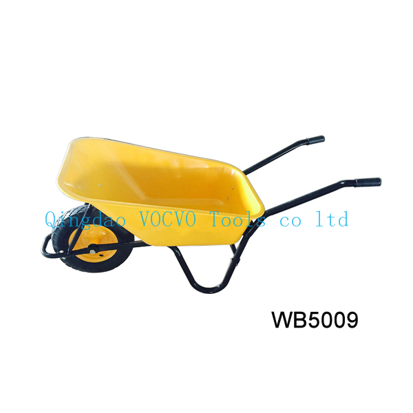 Wb5009 Galvanized Steel Tray Wheelbarrow for Industry Building and Garden Image1