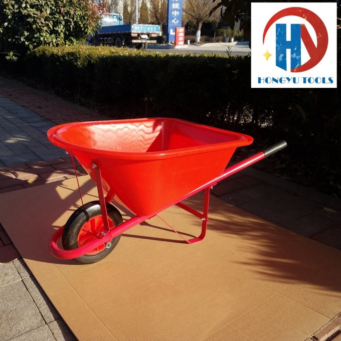 Kid′s Pneumatic Garden Tools Beach Toy Wheelbarrow Image1
