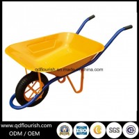Wb6400 Garden Tool Cart Trolley Wheelbarrow Rubber Wheel Barrow