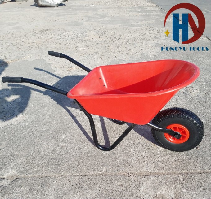 Kid′s Pneumatic Garden Beach Tools Toy Wheelbarrow Image1