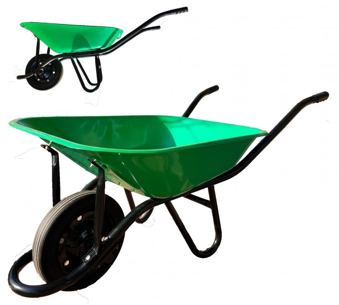 Heavy Capacity Steel Solid Garden Wheelbarrow Image1