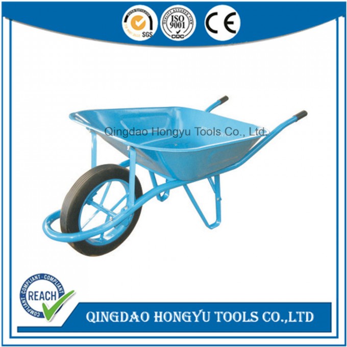 Durable Hot DIP Blue Wheel Barrow for Garden Building (WB6400BW) Image1