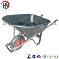 Solid Wheel Garden Tools 7 Cuft Metal Wheel Barrow (WB7801A)