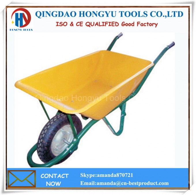 Spain Style Painted Metal Tray and Frame Garden Tool Barrow/Wheelbarrow Image1