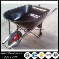 Garden Tool Cart Trolley Wheelbarrow Rubber Wheel Barrow Wb6601