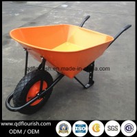 Garden Tool Cart Trolley Wheelbarrow Wb7402 Rubber Wheel Barrow