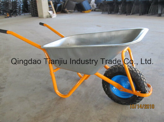 85L Galvanized Steel Garden Wheelbarrow (WB5009) Image1