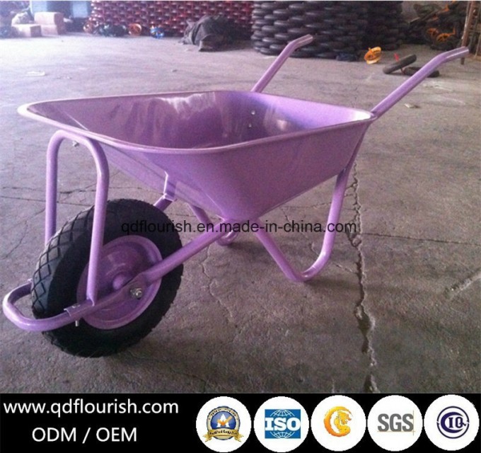 Wb6404h Garden Tool Cart Trolley Wheelbarrow Rubber Wheel Barrows Image1