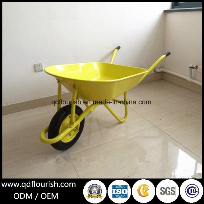 Garden Tool Cart Wheelbarrow Rubber Wheel Barrow Wb7209 Image1