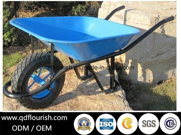 Garden Tool Cart Trolley Wheelbarrow Rubber Wheel Barrow Wb6400h Image1