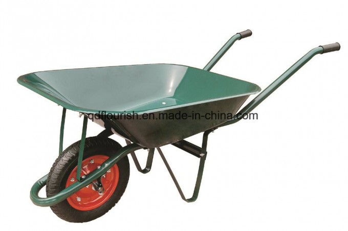 Garden Tool Cart Trolley Wheelbarrow Rubber Wheel Barrow Wb6500 Image1