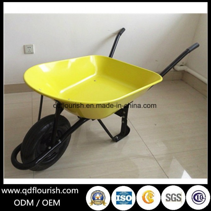Wb7205 Garden Tool Cart Trolley Wheelbarrow Rubber Wheel Barrow Image1
