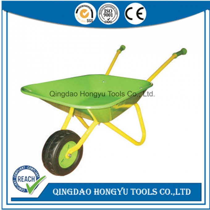 Kid′s Good Quality Metal Toy Tool Wb0102 Wheel Barrow Image1