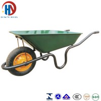 Metal Wheelbarrow Green Tray