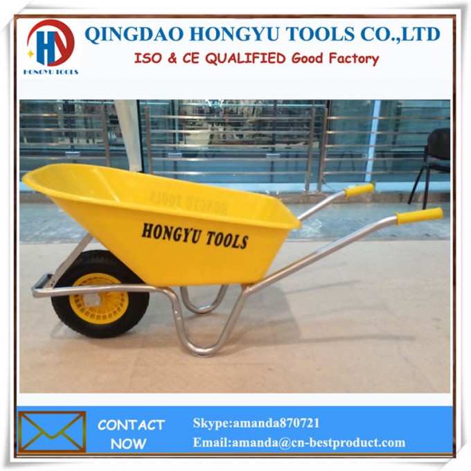 Plastic or Metal Tray Large Capacity and High Load Wheelbarrow Image1