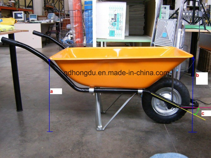 Carrying Yellow Color Wheelbarrow 65L for Spain (WB6401) Image1