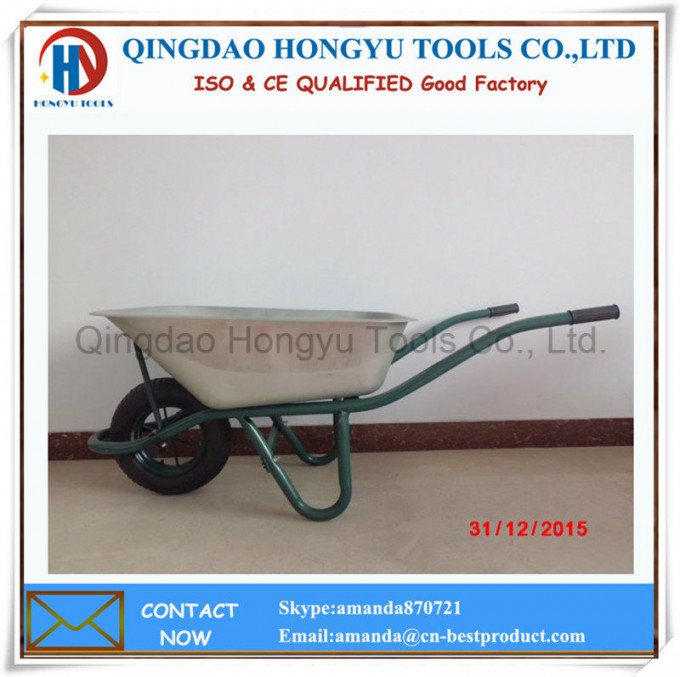 Zincplated Metal Tray Wheel Barrows Image1