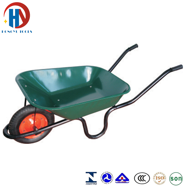 Metal Green Wheelbarrow Image1