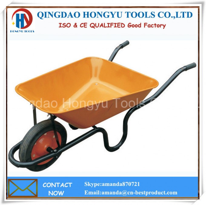Metal Tray Solid Wheel Wheelbarrow Image1
